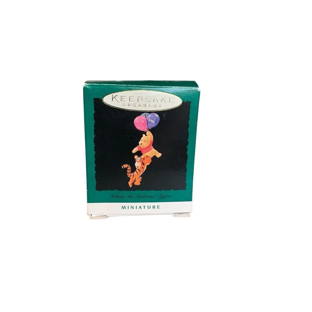 1996 Hallmark Ornament‎ MINIATURE - Winnie the Pooh and Tigger